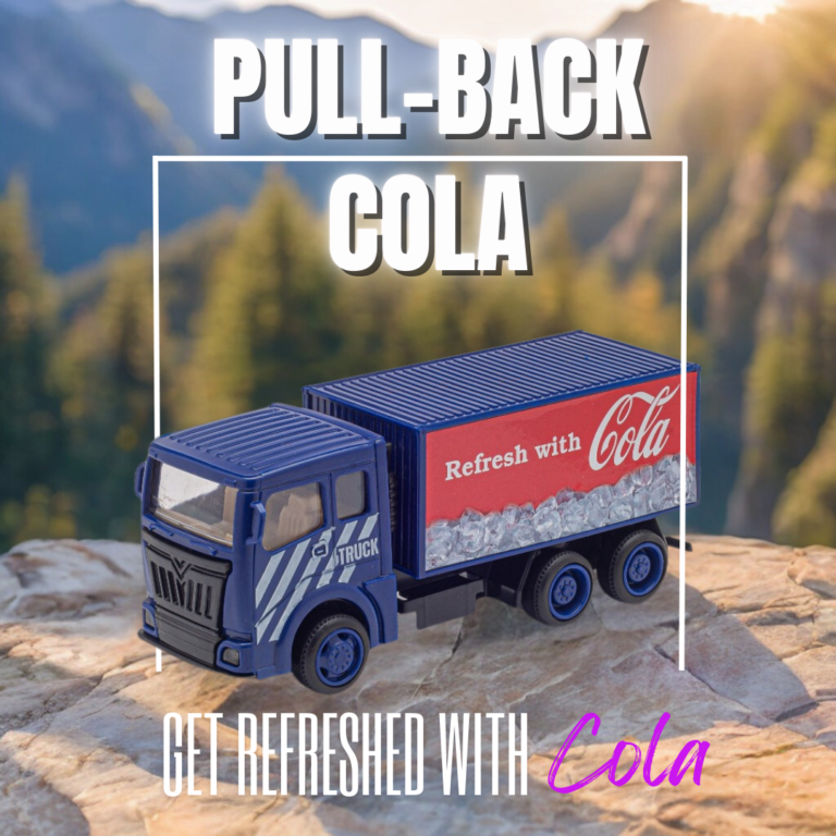 Monsto Cola Container Truck pull back toy