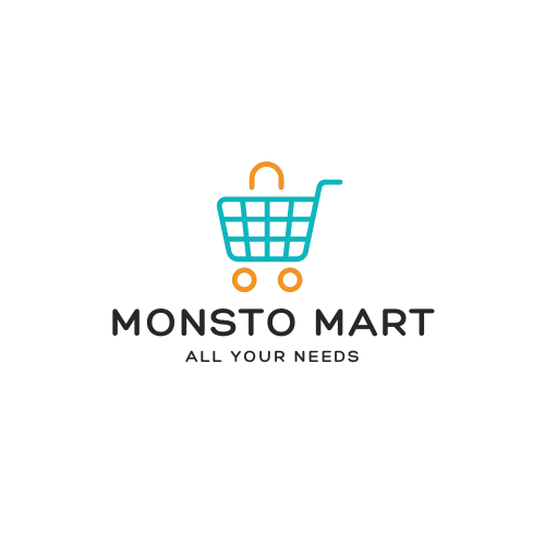 Monsto Mart Logo, Online shopping platform for toys like friction powered monster truck, pull-back cars, pull-back trucks, tom trains