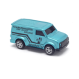 Metallic Blue Van pull-back car