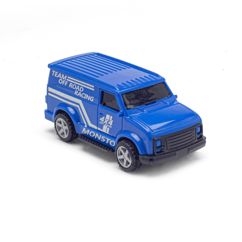 Blue Van pull-back car