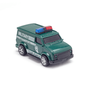 Army Green Light Van pull-back car