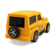 Yellow jeep pull-back car