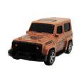 Metallic Brown jeep pull-back car