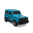 Metallic Blue jeep pull-back car