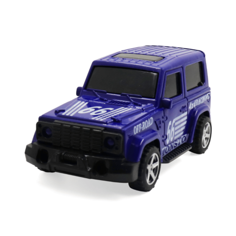 Deep Blue jeep pull-back car