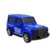 Blue jeep pull-back car