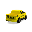 Yellow pull-back pickup truck