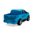 Blue pull-back pickup truck