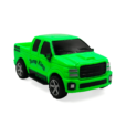 Green pull-back pickup truck