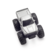 Monsto Metallic Silver off road Truck, 4WD Monster Truck