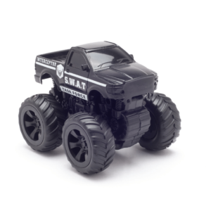 Monsto Police Black off road Truck, 4WD Monster Truck