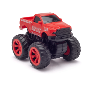 Monsto Rescue Red off road Truck, 4WD Monster Truck