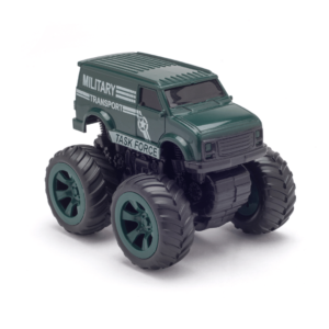 Monsto Army Green Monster truck Van, Monster truck friction power