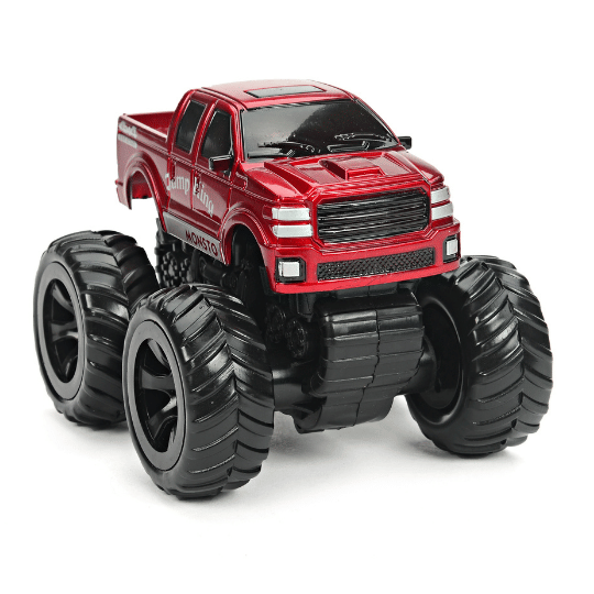 Monsto Metallic Red Jump King Truck, 4WD Monster Truck