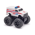 Monsto Ambulance Light Monster truck Van, Monster truck friction power
