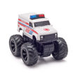 Monsto Ambulance Light Monster truck Van, Monster truck friction power