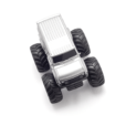 Monsto Metallic Silver Monster truck Van, Monster truck friction power