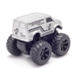Monsto Metallic Silver Monster truck Van, Monster truck friction power