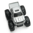 Monsto Metallic Grey Jump King Truck, 4WD Monster Truck