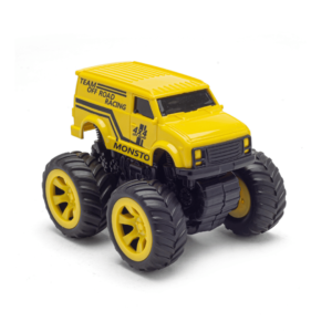 Monsto Yellow Monster truck Van, Monster truck friction power