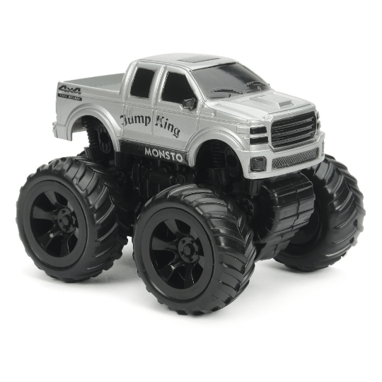 Monsto Metallic Grey Jump King Truck, 4WD Monster Truck