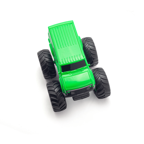 Monsto Green Monster truck Van, Monster truck friction power