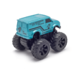Monsto Metallic Blue Monster truck Van, Monster truck friction power