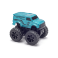 Monsto Metallic Blue Monster truck Van, Monster truck friction power