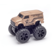 Monsto Metallic Brown Monster truck Van, Monster truck friction power