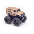 Monsto Metallic Brown Monster truck Van, Monster truck friction power