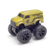 Monsto Metallic Gold Monster truck Van, Monster truck friction power