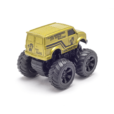 Monsto Metallic Gold Monster truck Van, Monster truck friction power