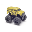 Monsto Metallic Gold Monster truck Van, Monster truck friction power