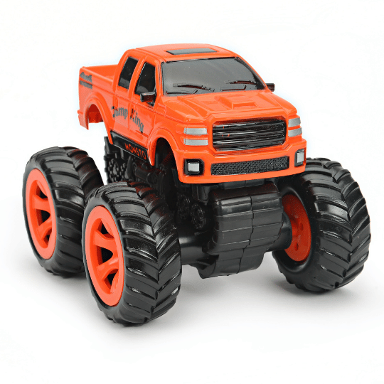 Monsto Orange Jump King Truck, 4WD Monster Truck