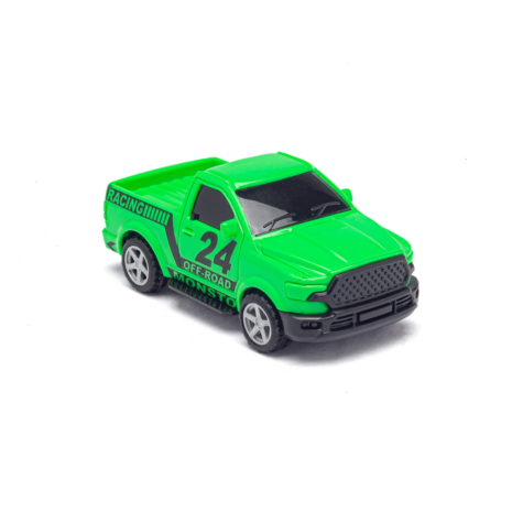 pickup Green pull-back car