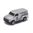 Metallic Silver Van pull-back car