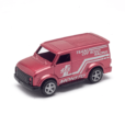 Metallic red Van pull-back car