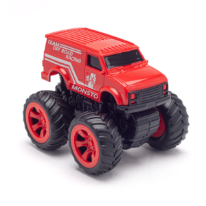 Monsto Red Monster truck Van, Monster truck friction power