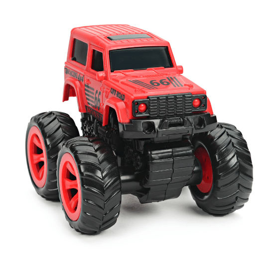 Monsto Red Monster truck Jeep, Monster truck friction power