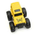 Monsto Yellow Monster truck Jeep, Monster truck friction power